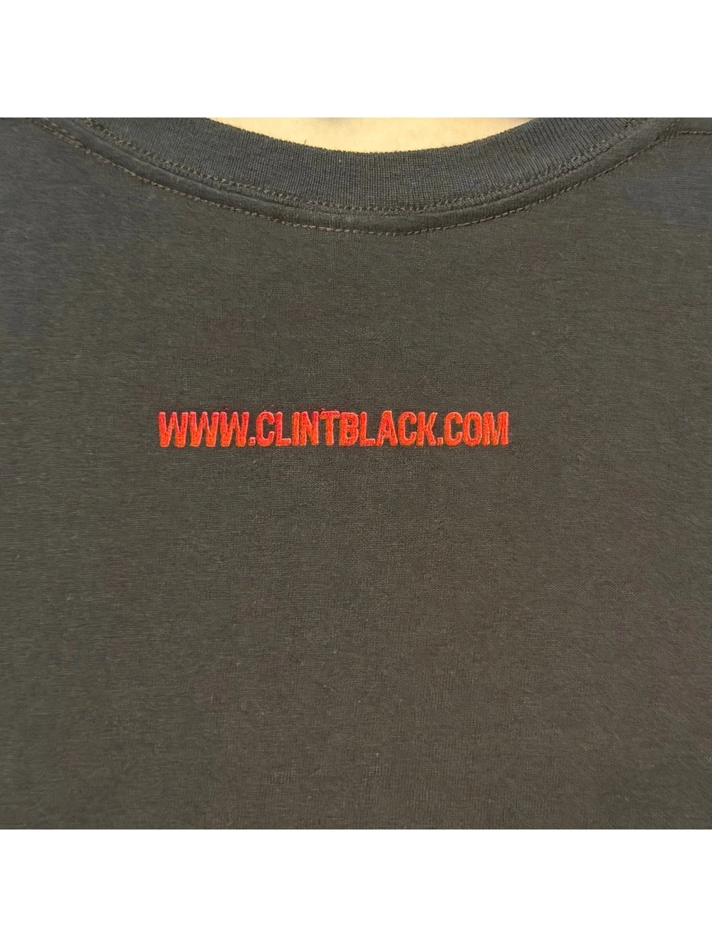 Clint Black T-Shirt Gildan 2XL Black Tee Concert Tour Short Sleeve Cotton